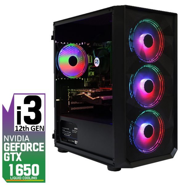 PHANTOM- i3 12TH Gen 16GB GTX 1650 LIQUID COOLING