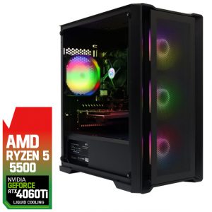 VENTO -AMD RYZEN 5 5500 16GB RTX 4060Ti 8GB LIQUID COOLING