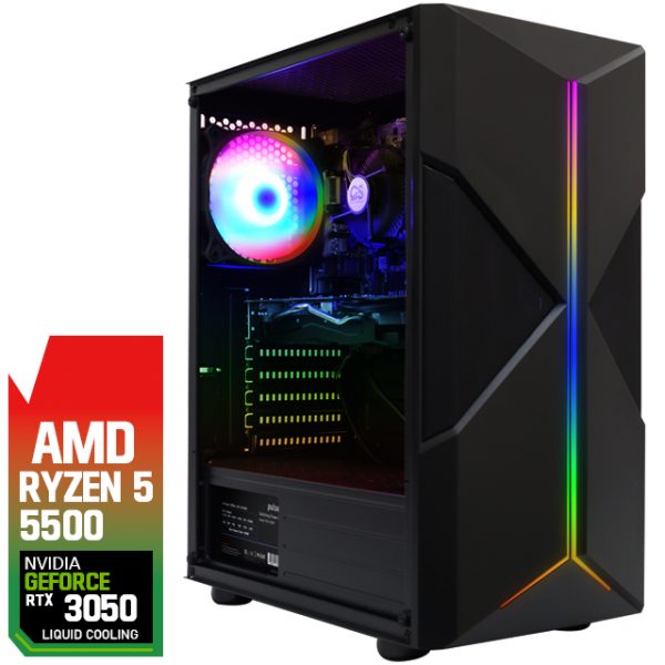 Pyro - Ryzen 5 5500 16GB RTX 3050 8GB 240MM Liquid Cooling