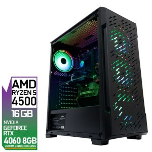 CrossFire - Ryzen 5 4500 16GB RTX 4060 8GB 240MM Liquid Cooling
